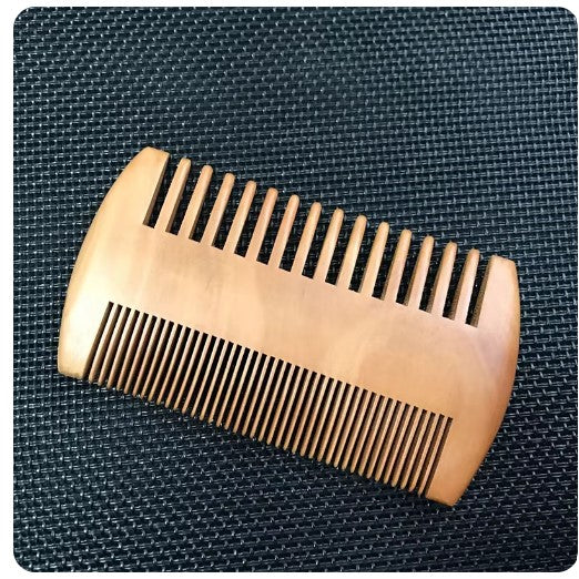 UNMJ dual sided pocket beard comb
