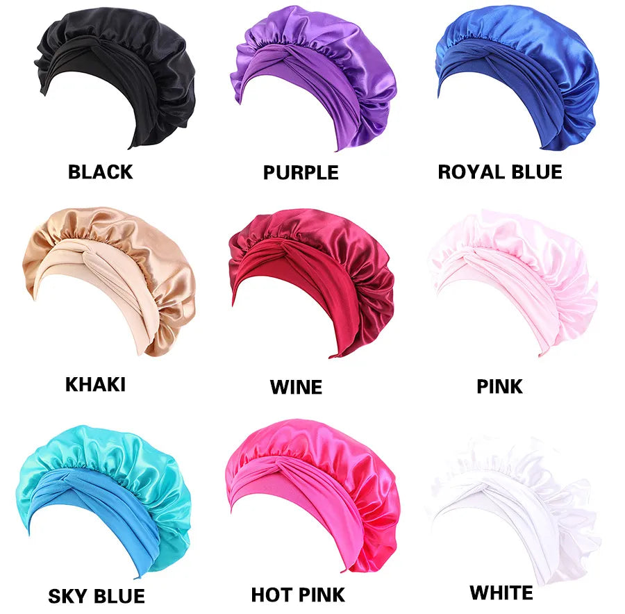 UNMJ Bonnet  With Edge Wrap Tie Bands