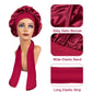 UNMJ Bonnet  With Edge Wrap Tie Bands